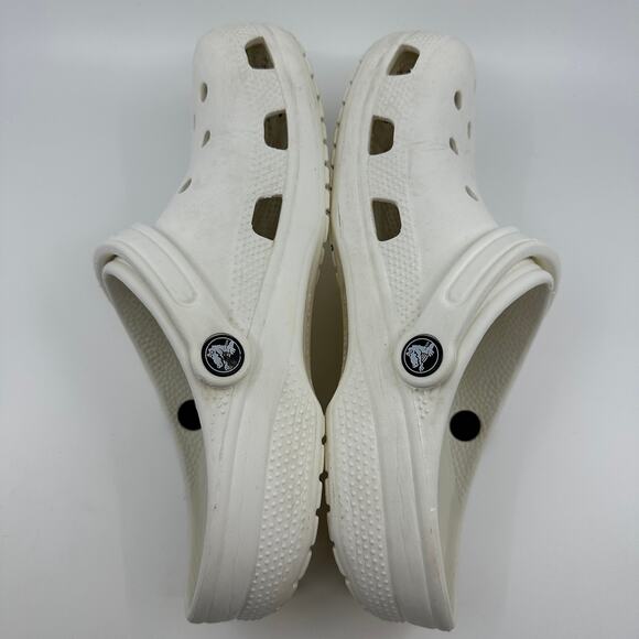 Crocs Classic Clog Sandals M7 W9 White Slip On Breathable Waterproof Flat Casual - Picture 3 of 10